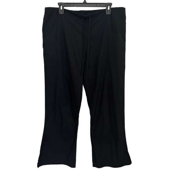 Cherokee Workwear Black Unisex Drawstring Scrub Pants - Size L - Picture 1 of 8